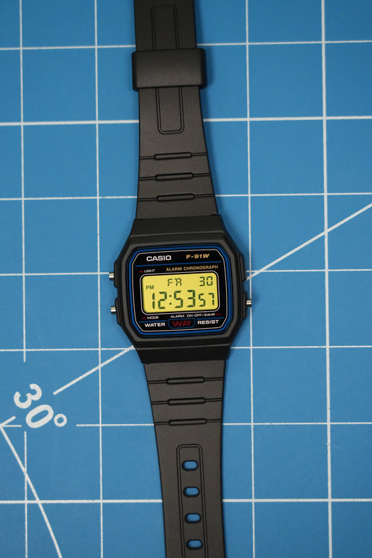 "Yellow Pulse" Casio F-91W