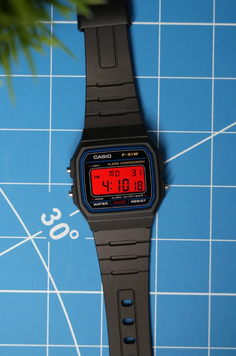 "Red Ember" Casio F-91W